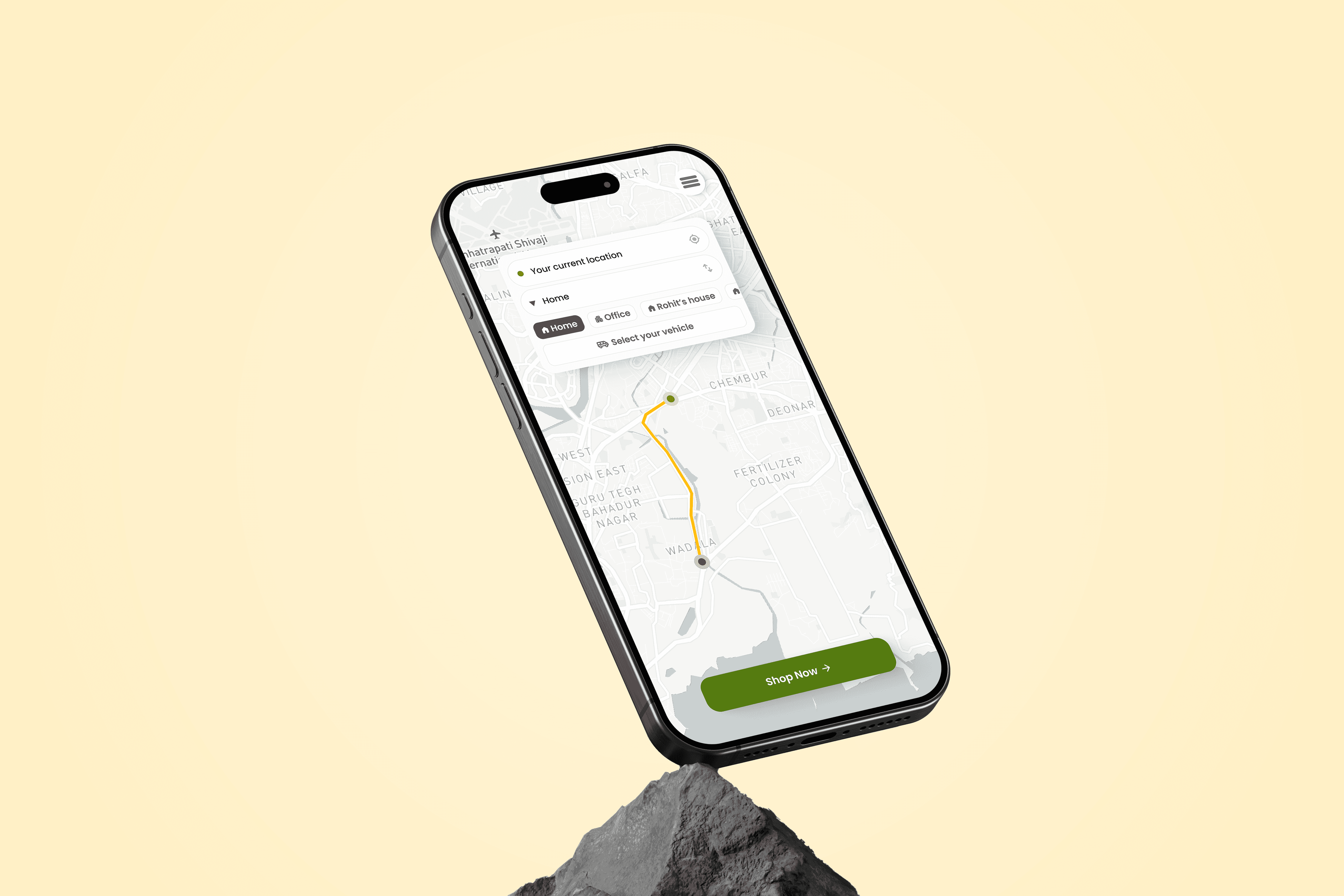 Project showcase laptop mockup