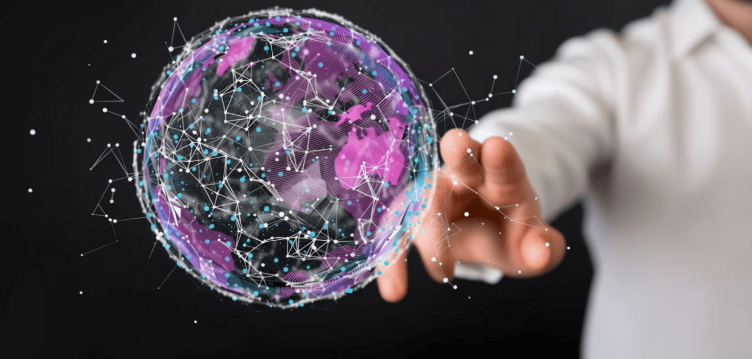 A work team around the desk