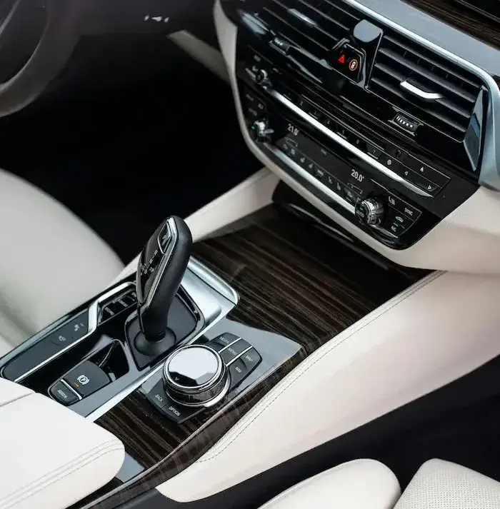 A clean luxury car after interior car detaiuling in Durban