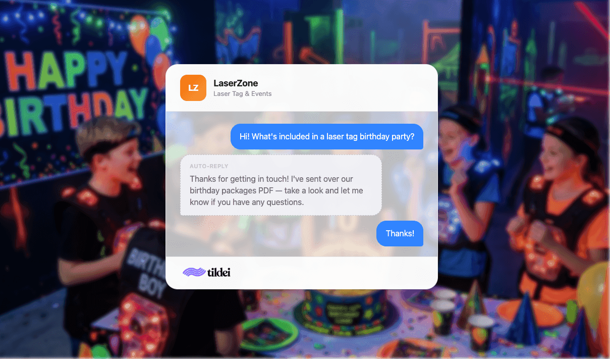 laser tag birthday booking