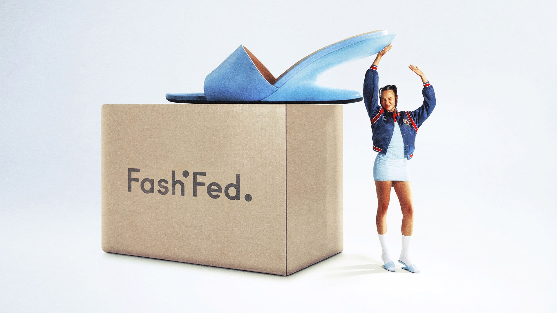 Streetside billboard with flyposters of the Batch.Works brand and illustrations