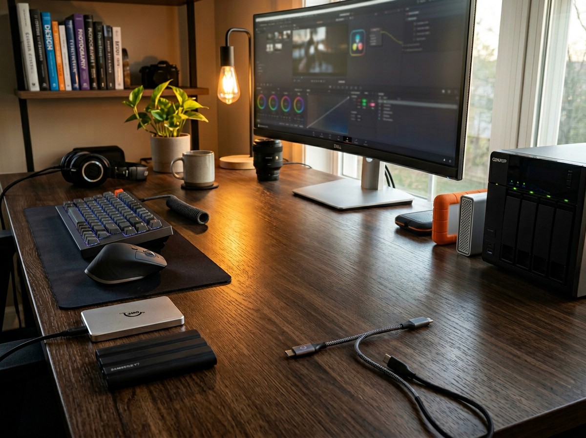 Young man in black leather double-breasted jacket jeans looking at the bottom