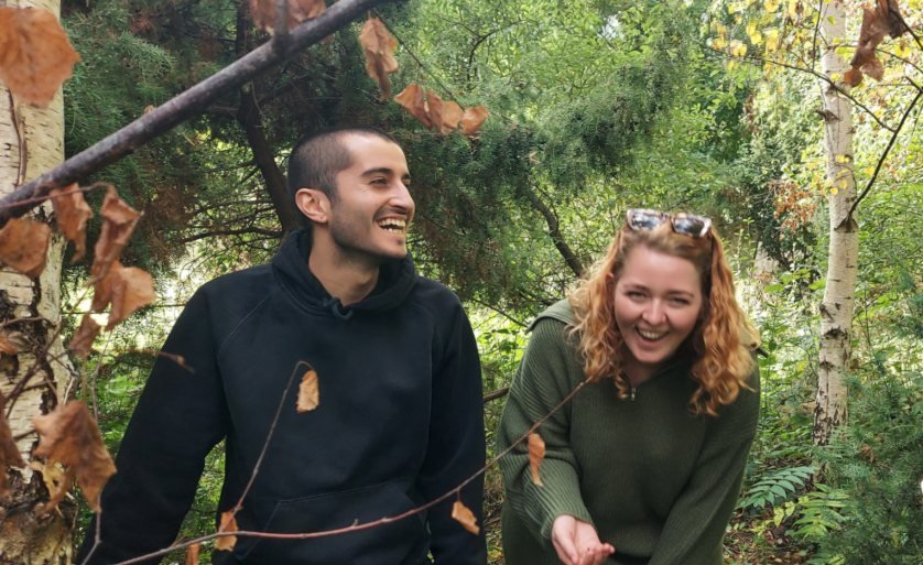 Downtime from data science, foraging with colleagues