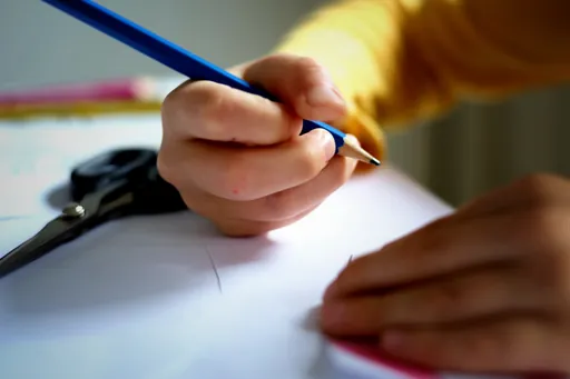 Person, die in ein Notizbuch schreibt