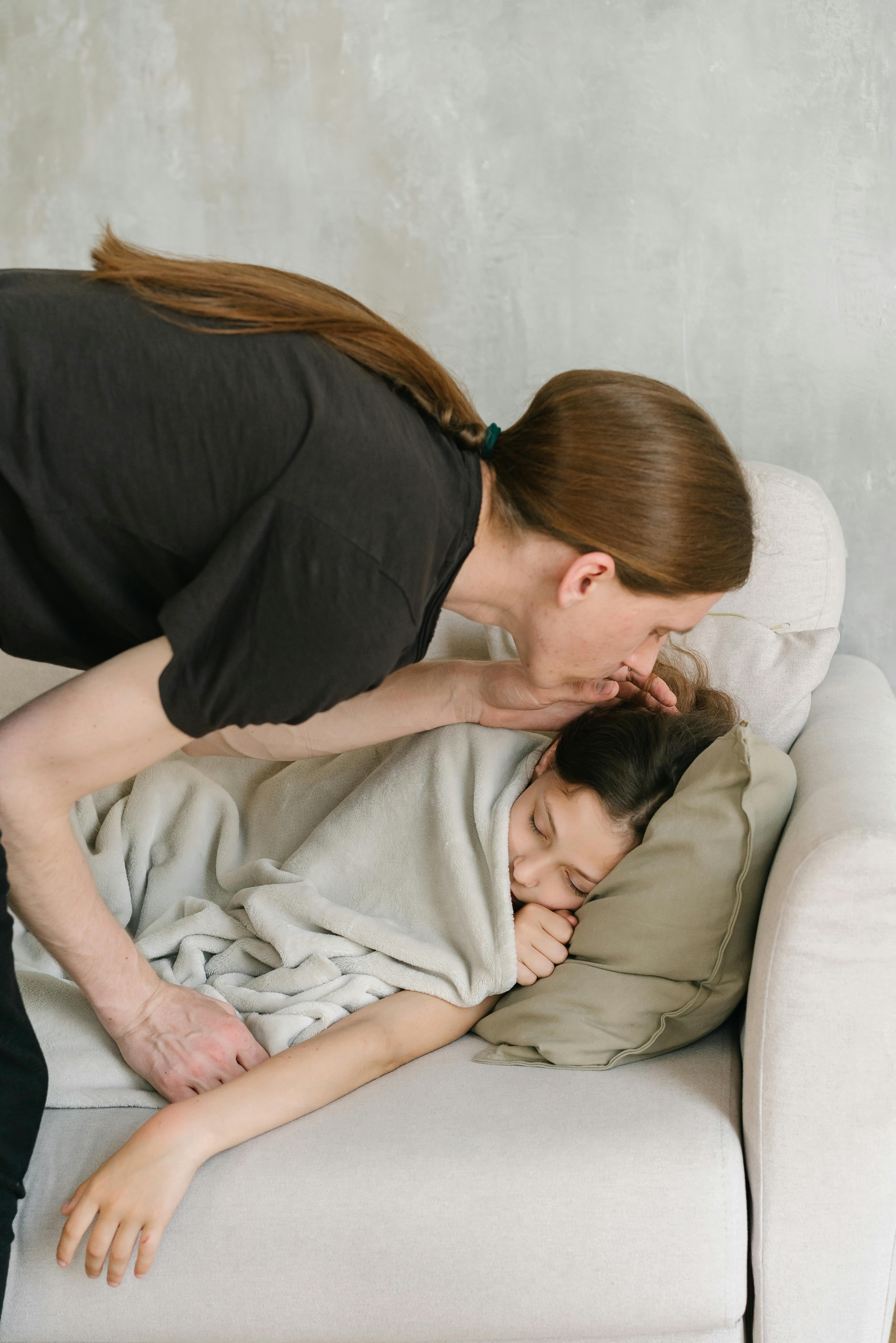child dealing with emetophobia
