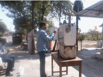 A Primove employee working on one of their envionmental solutions