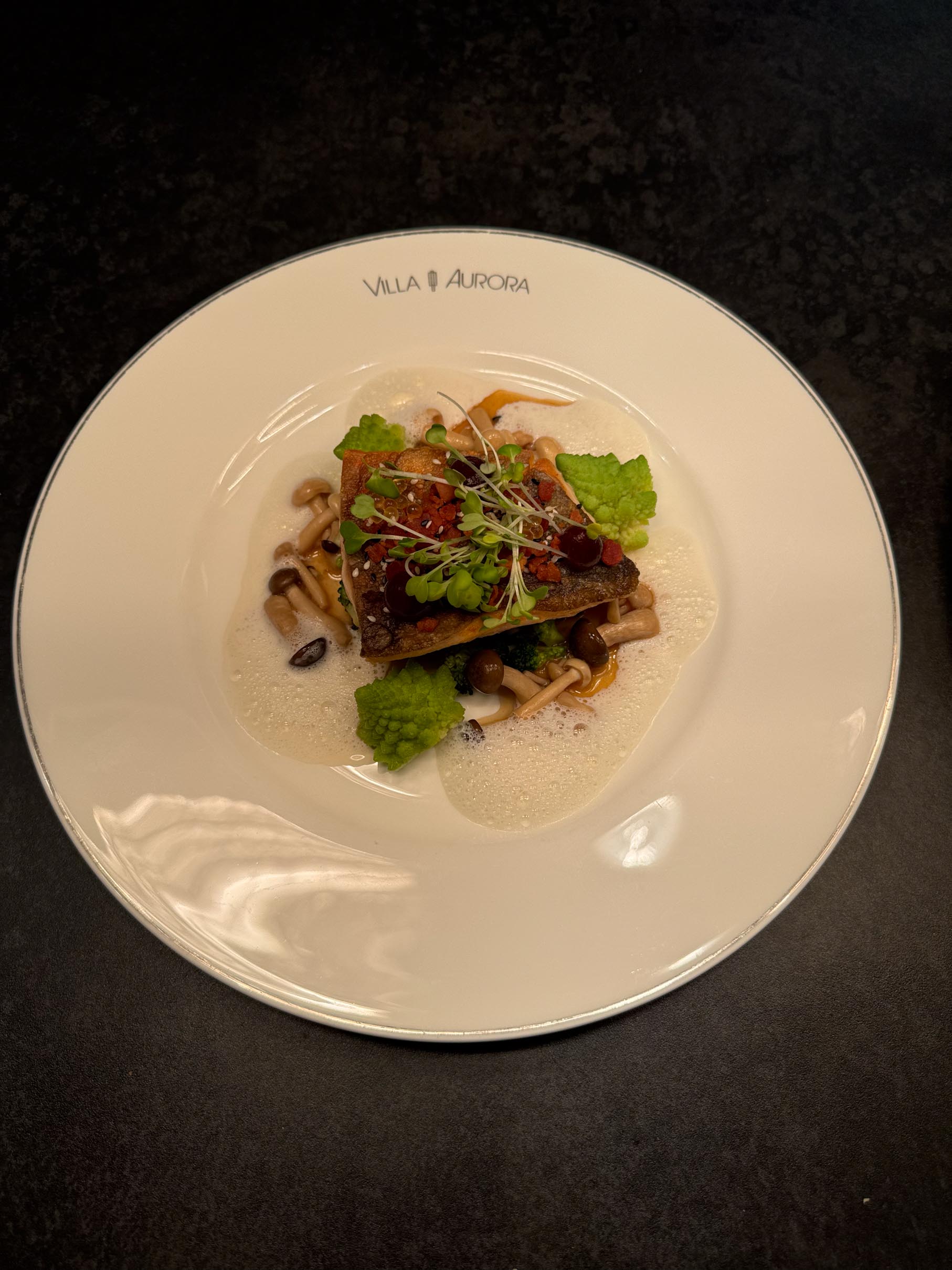 Kulinarisches Gericht in grün