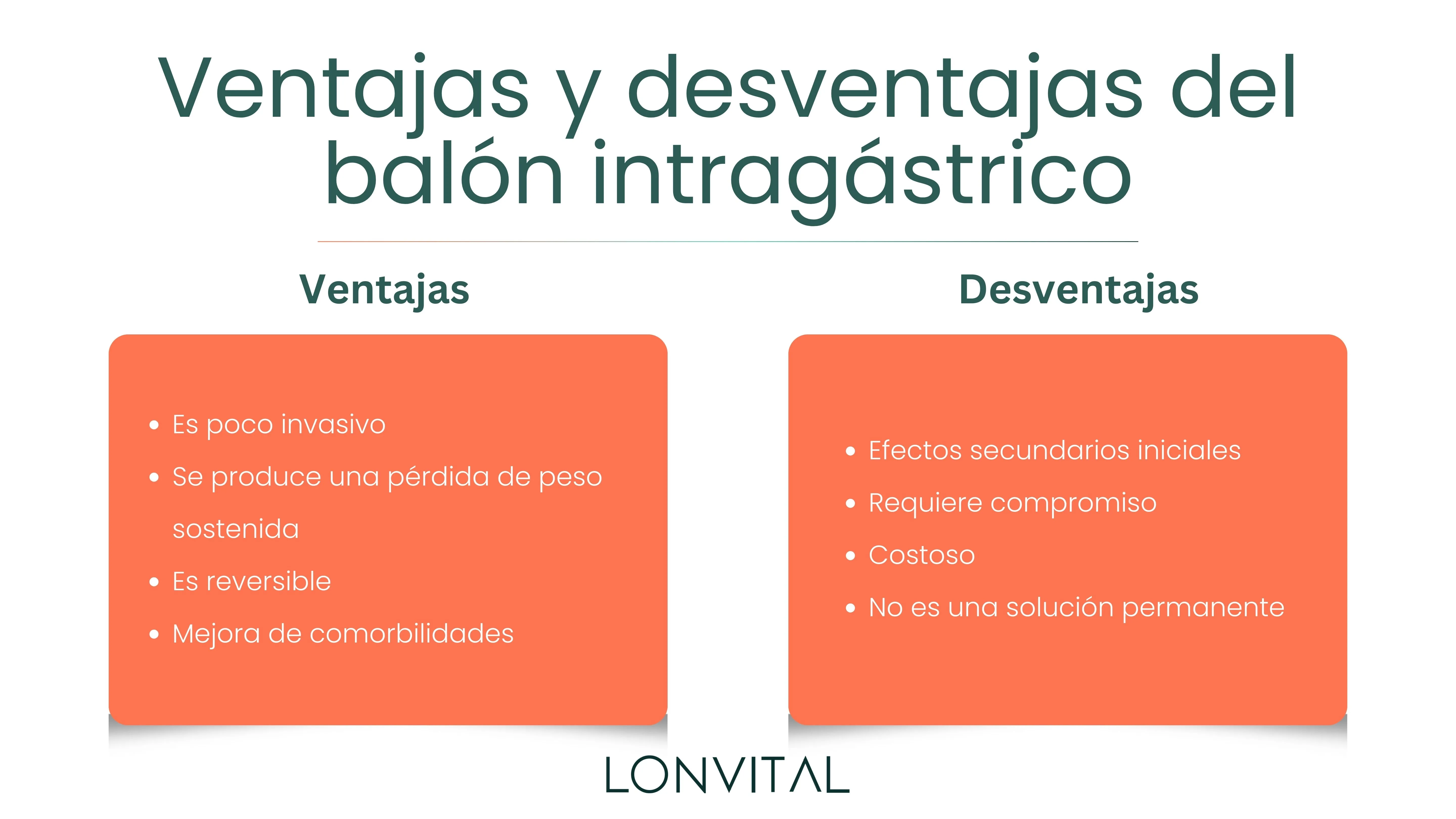 Ventajas y desventajas del balón intragástrico