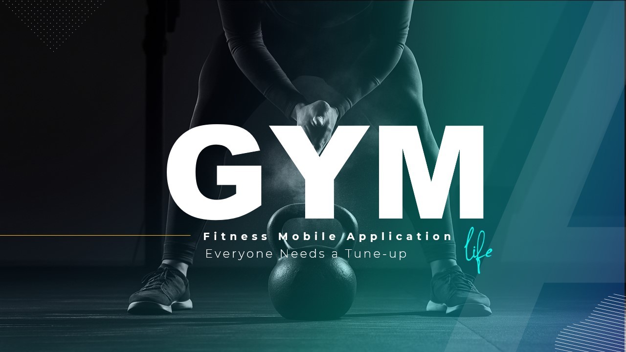 Dynamic Gym Mobile Application Presentation Slide