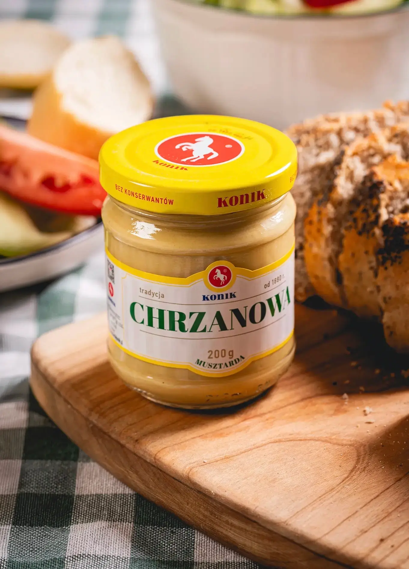 Słoik Musztardy Chrzanowej Konik