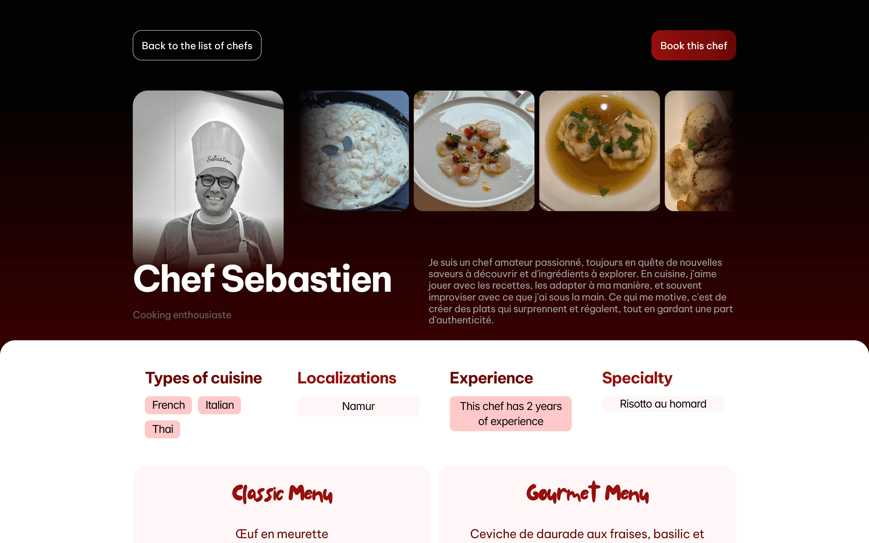 Profil des chefs éditables sur airtable plus synchronisé sur Framer CMS
