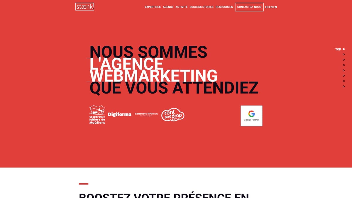 7 Meilleures Agence Web à Paris à Découvrir en 2026 - Staenk