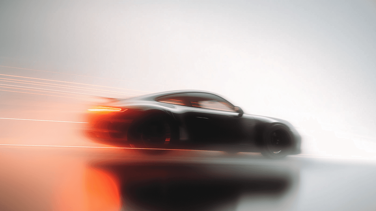 Sleek Black Sports Car