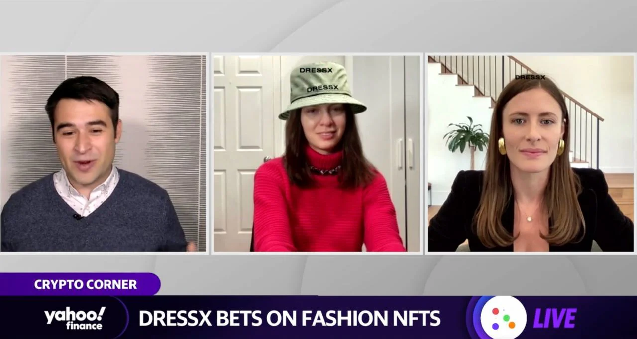 For the first time ever, fashion NFTs are worn in real time in AR during the live TV show