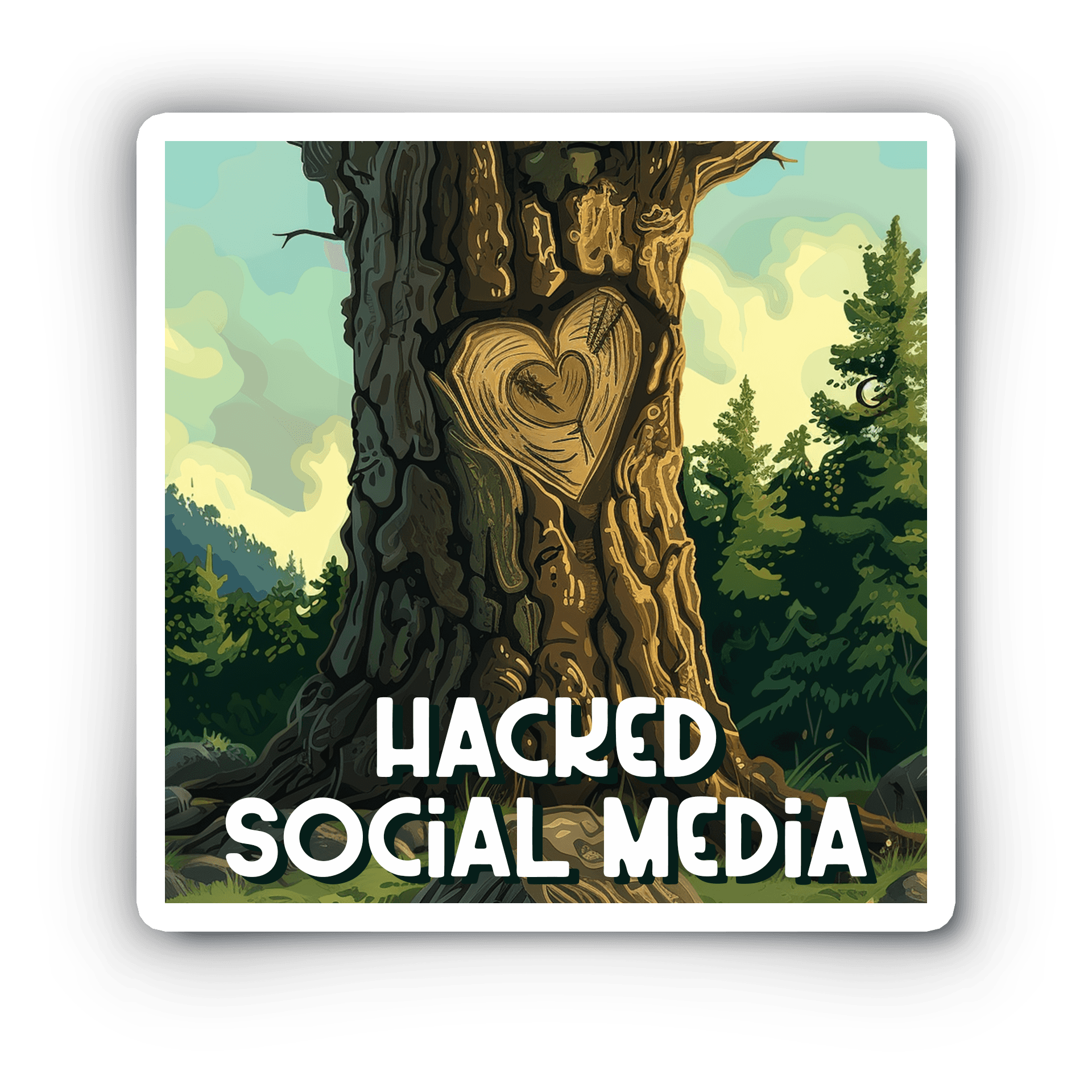 Hacked Social Media Badge