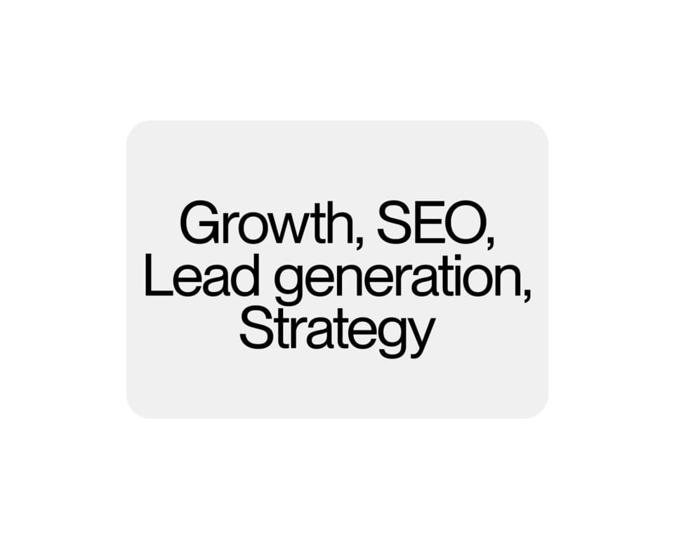 Text layout design about services of the brand in a card format.