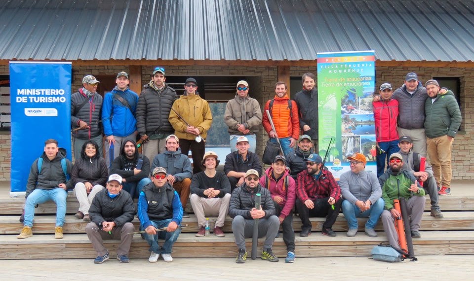 Grupo de pescadores participantes de formación profesional