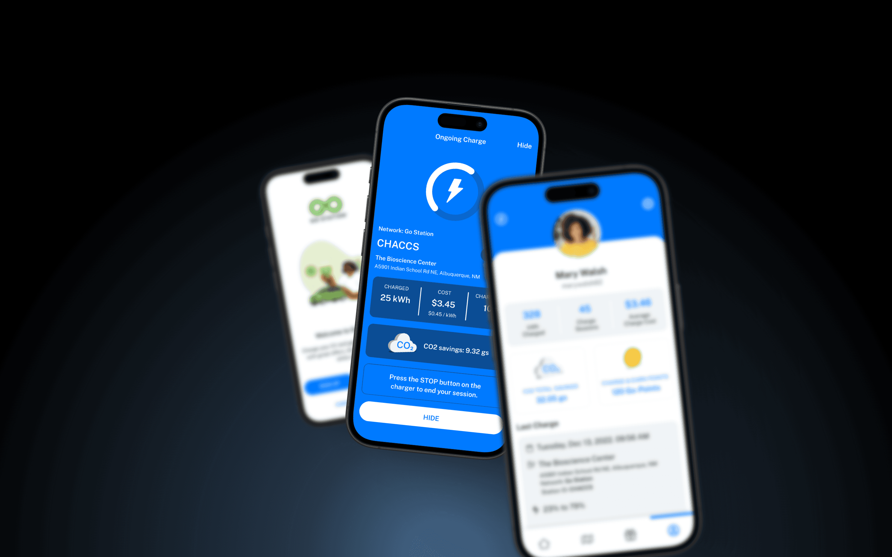 A screenshot for two app screens