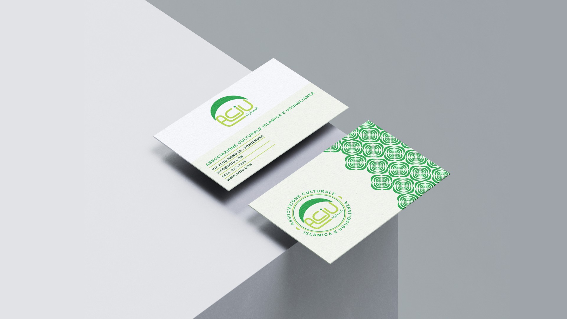 logo on a business card