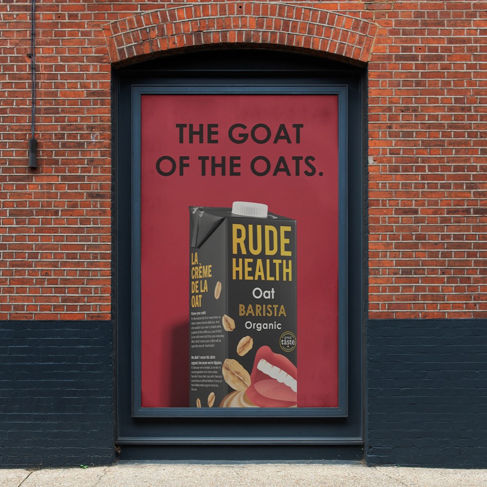 Streetside billboard with flyposters of the Batch.Works brand and illustrations