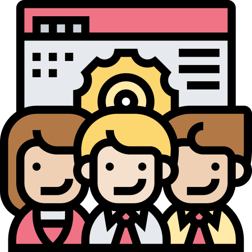 A smartphone with a black case is displayed vertically on a wooden stand against a black background. The screen shows a gradient from blue to yellow.