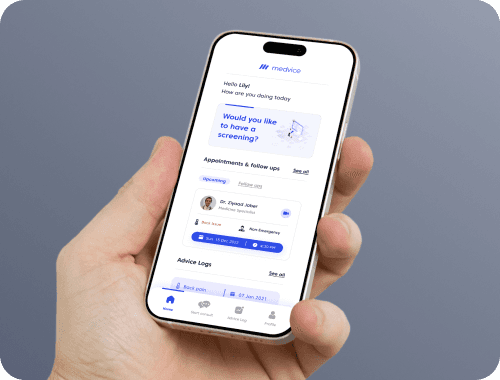 Iphone showing health app home screen