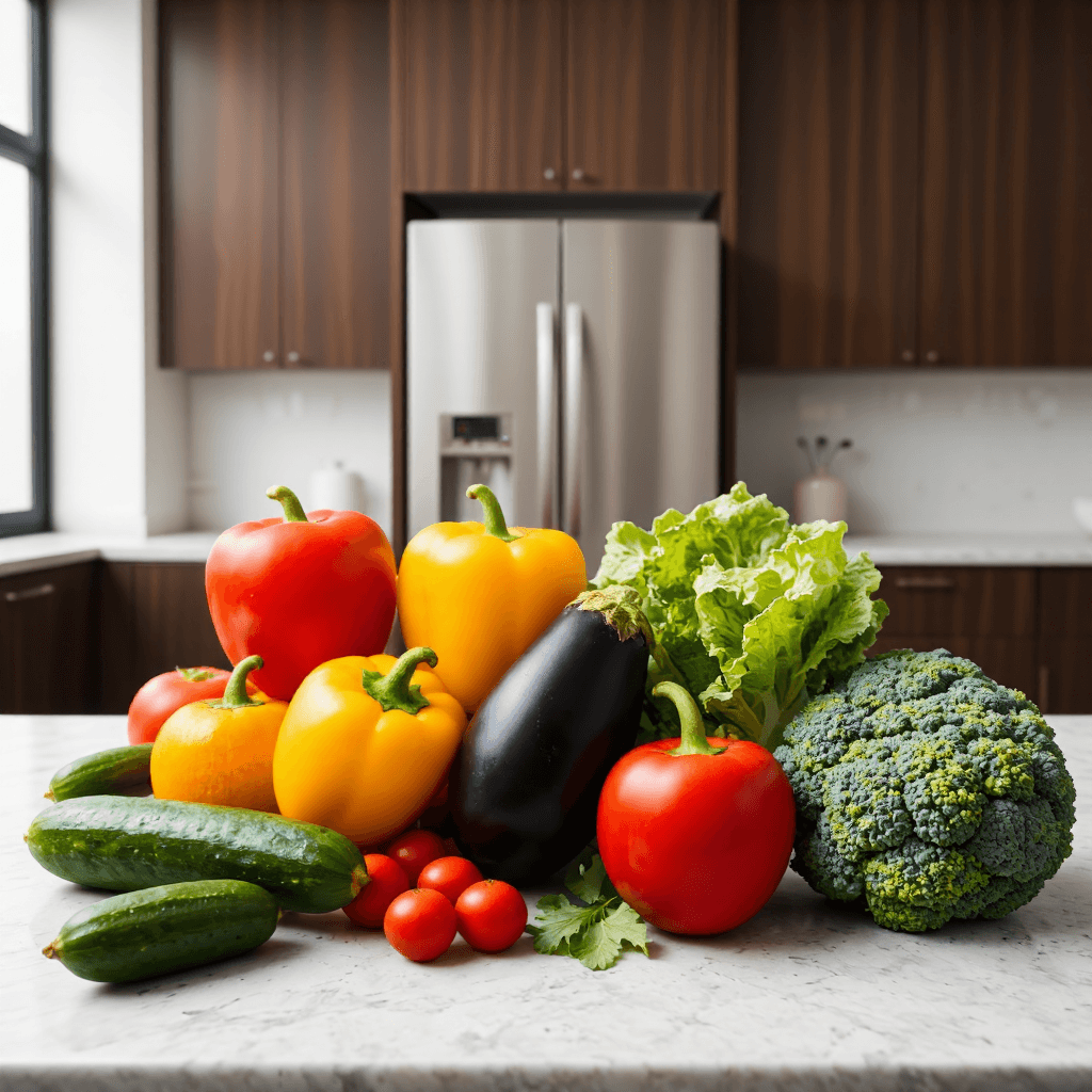 product photography of Fresh Vegetables