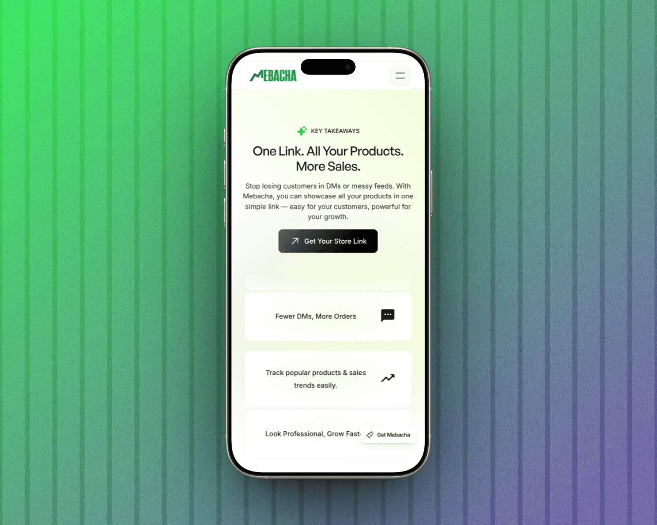 mebacha mobile product description 