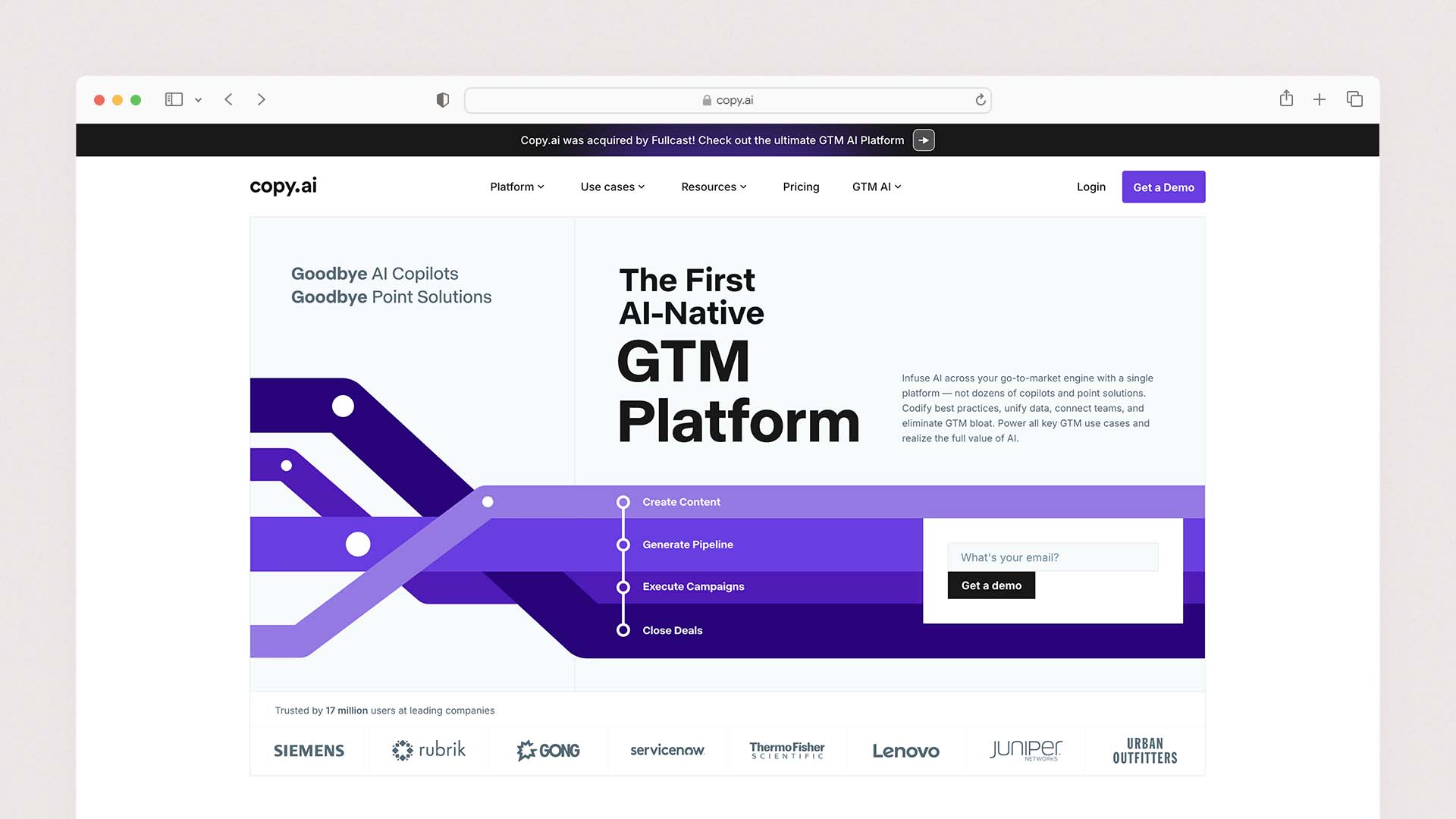 Copy.ai — Best for GTM Teams and Marketing Automation Workflows