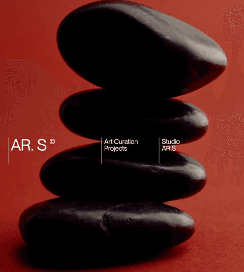 Stones against a red background, AR.S project cover.