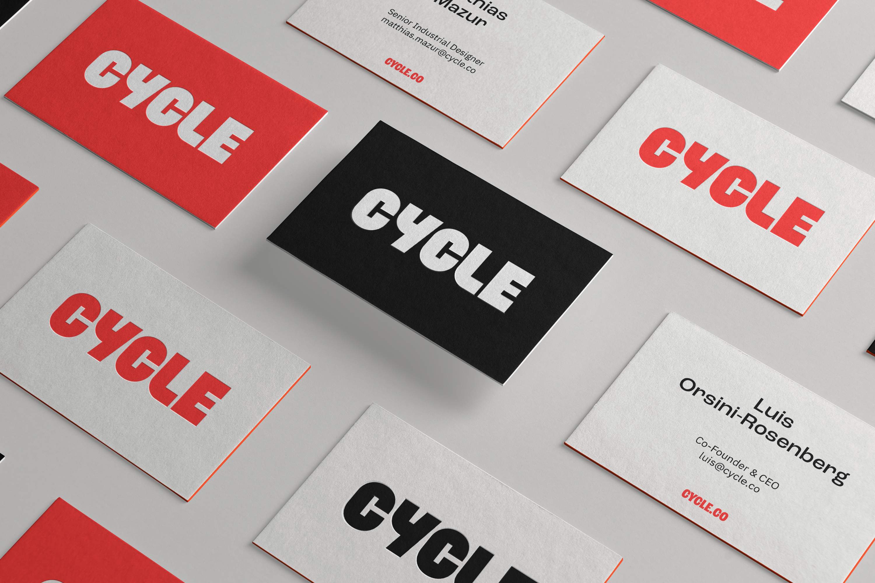 Cycle's business cards