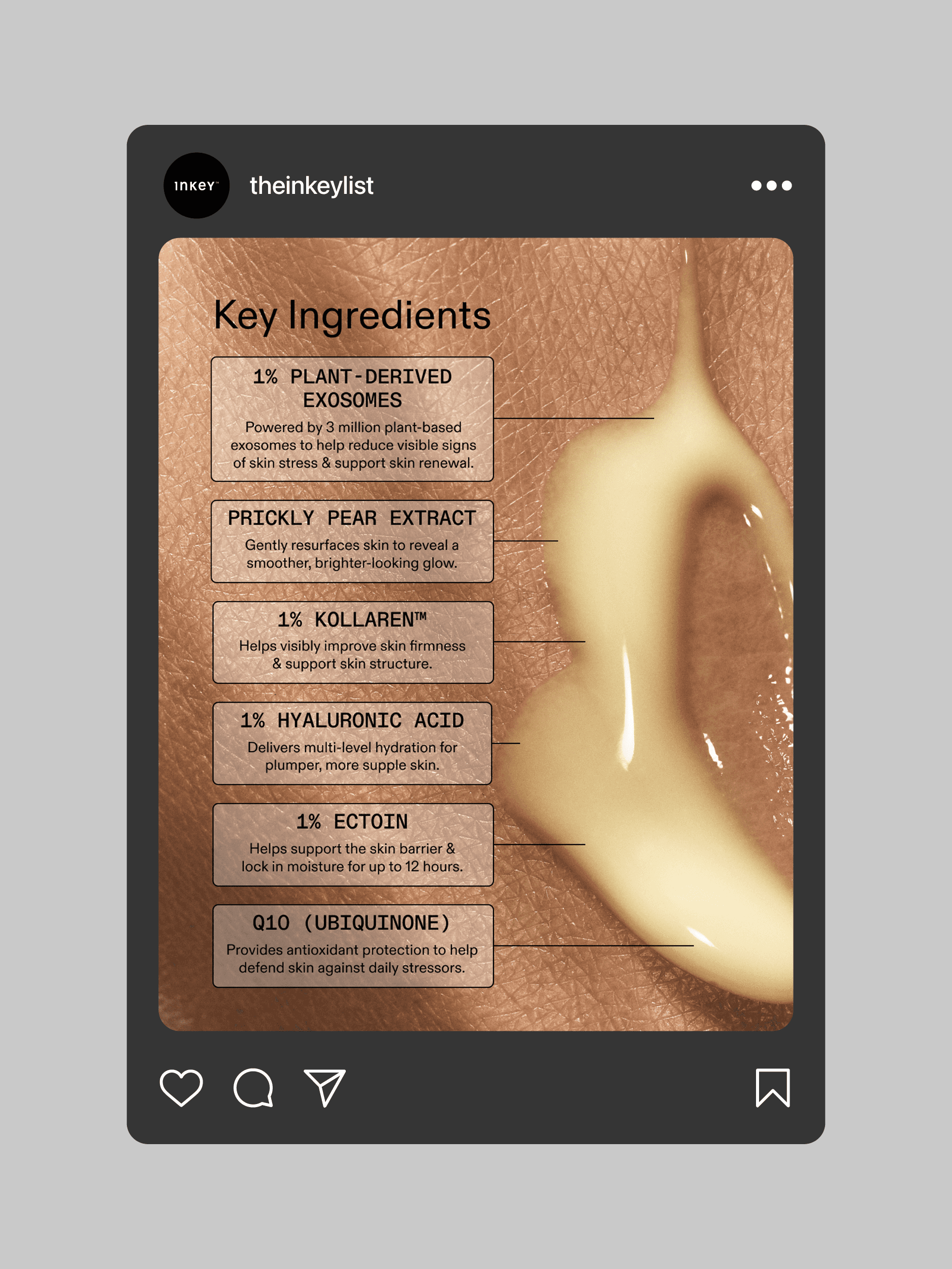 The Inkey List Infographic Social Media Post Design