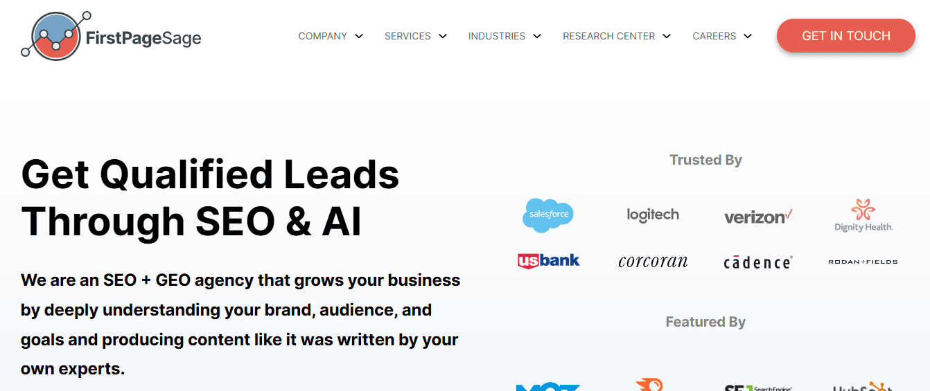 first page sage - Best SearchGPT SEO Agency