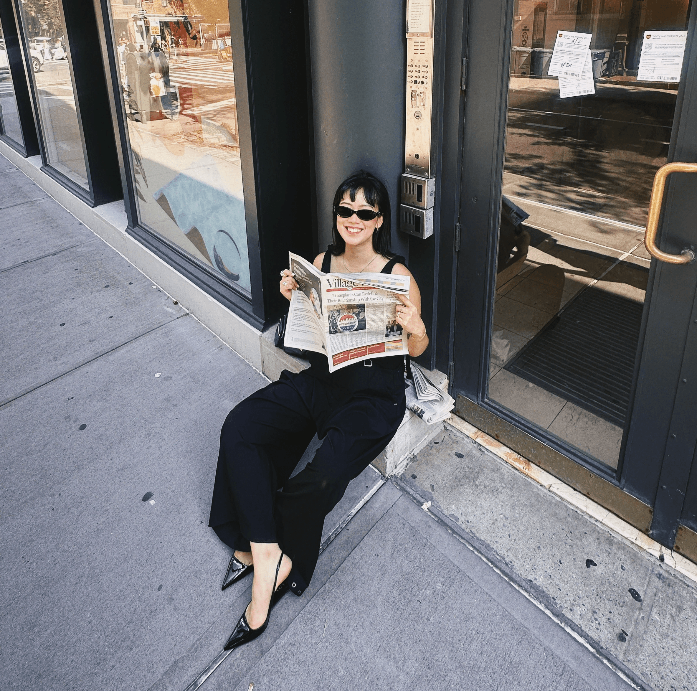 Woman with color palette