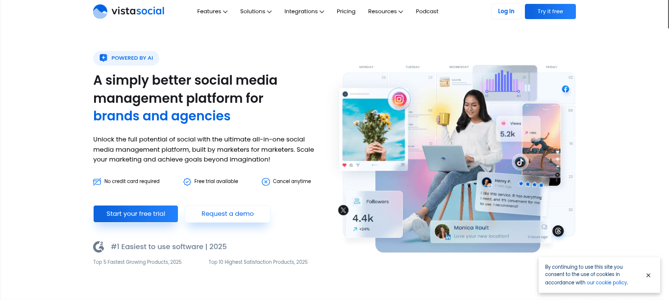 Vista Social Dashboard Image