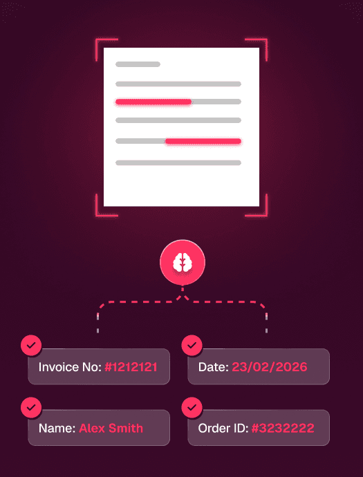 AI document intelligence extracting invoice data and structured fields from business documents