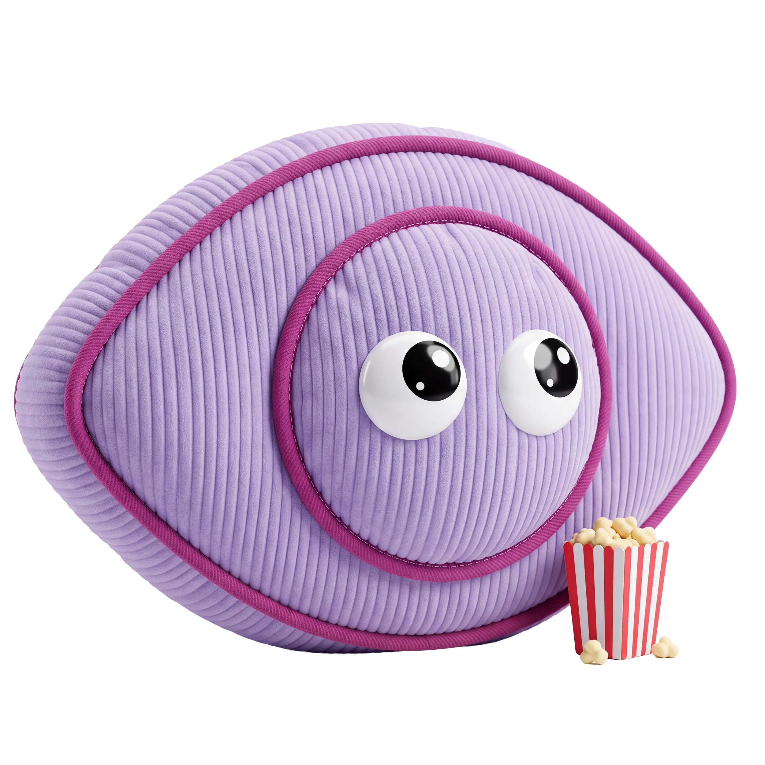 The Audience, a pink plush reviewer