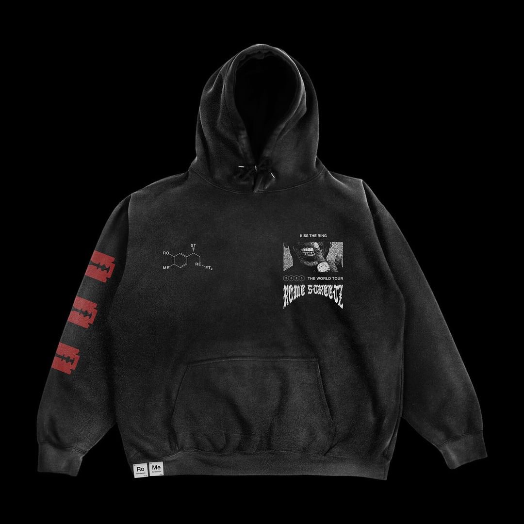 Hoodie with the design for the tour