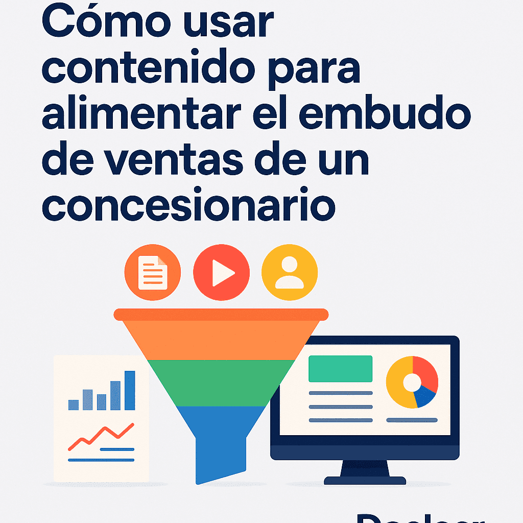 Content marketing funnel for car dealership. Increase sales with content.