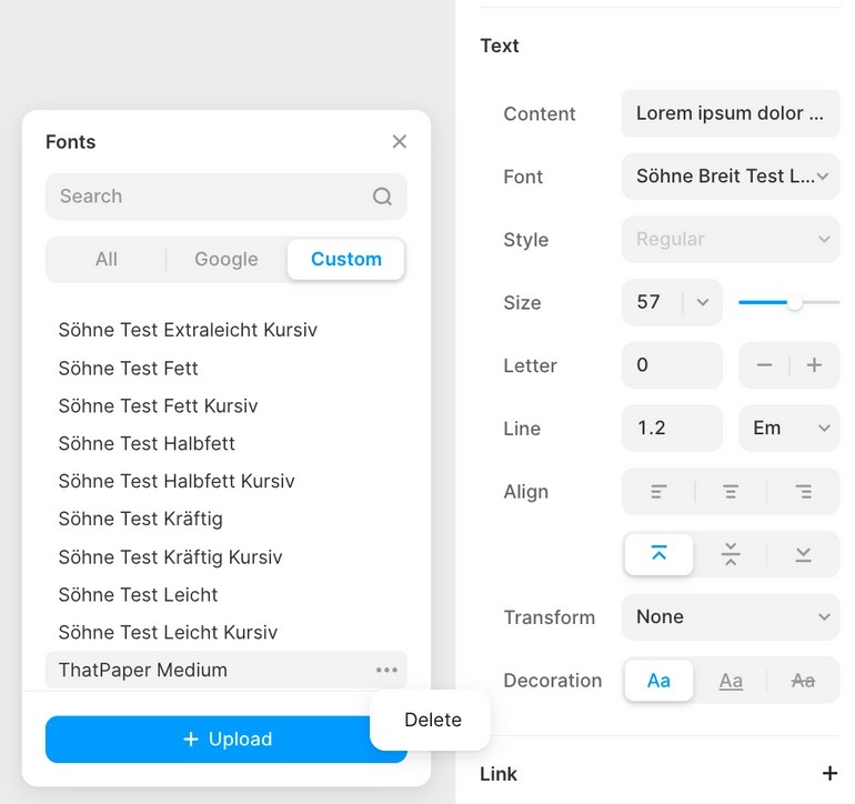 figma import font