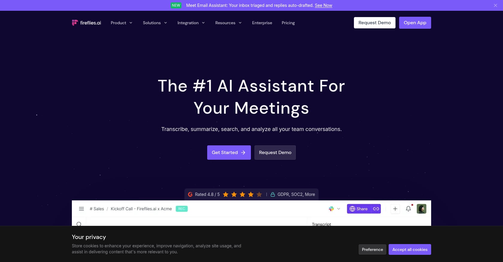 Fireflies.ai Screenshot