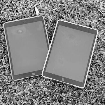 two electrical tablets