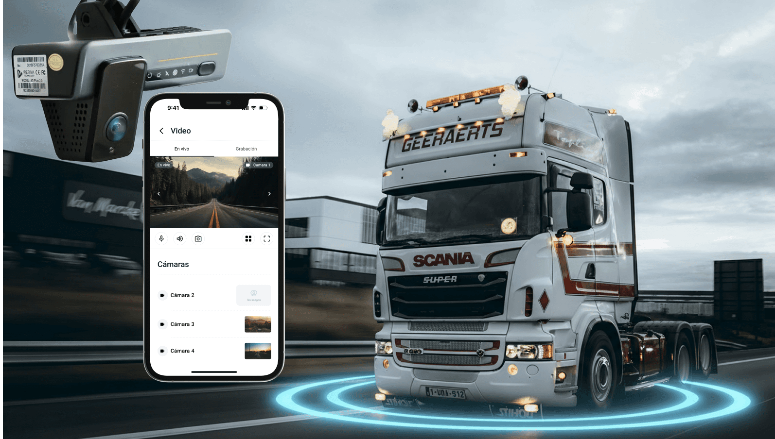 a large truck on the road