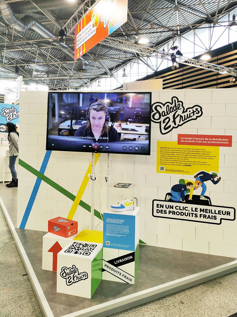 Télévision sur stand Salade 2 Fruits