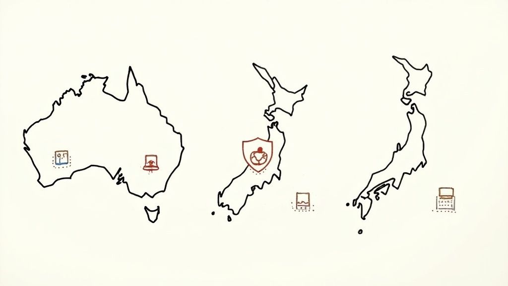 A small dog looking out of an airplane window at the wing.