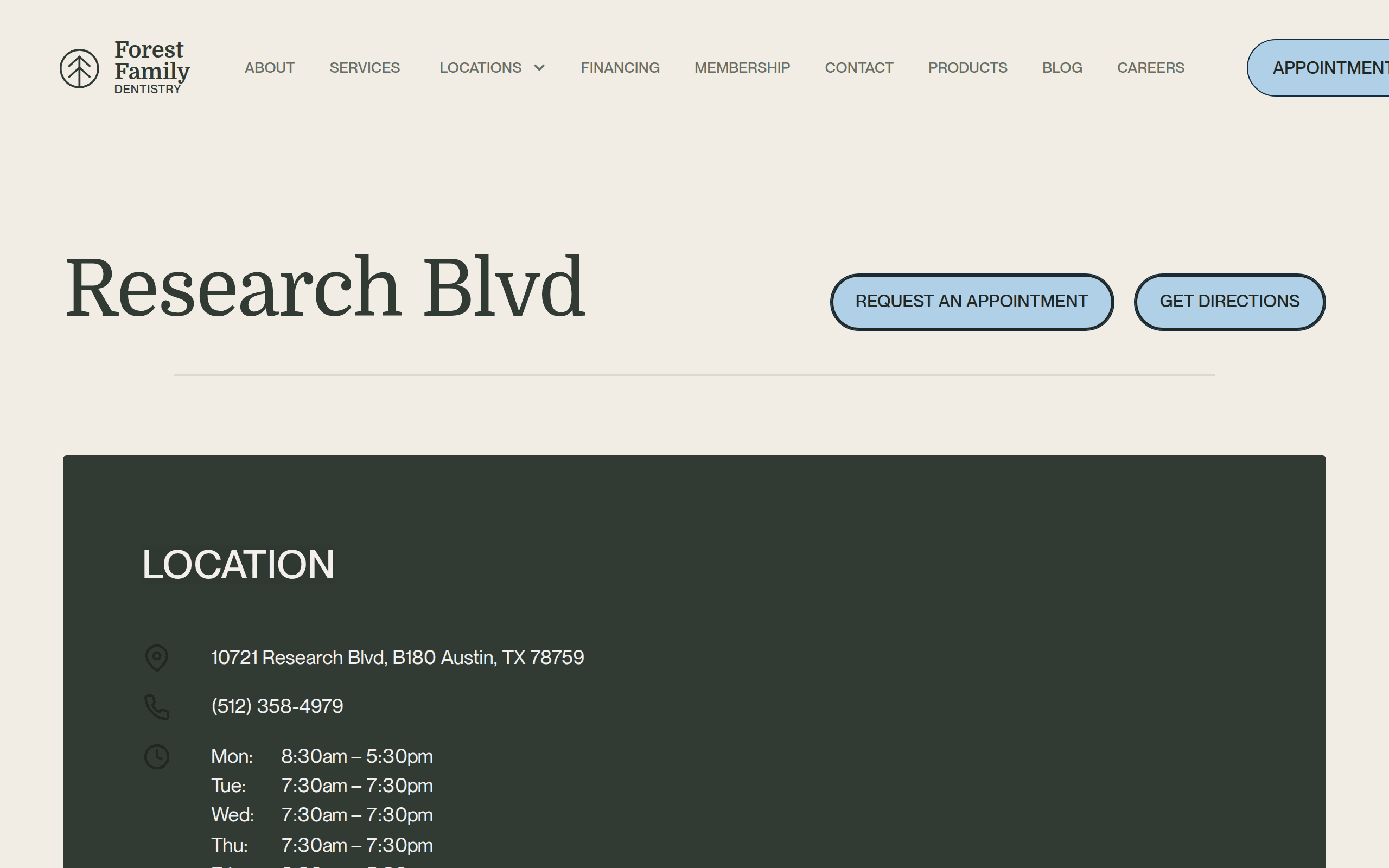 Forest Family Dentistry North Screenshot