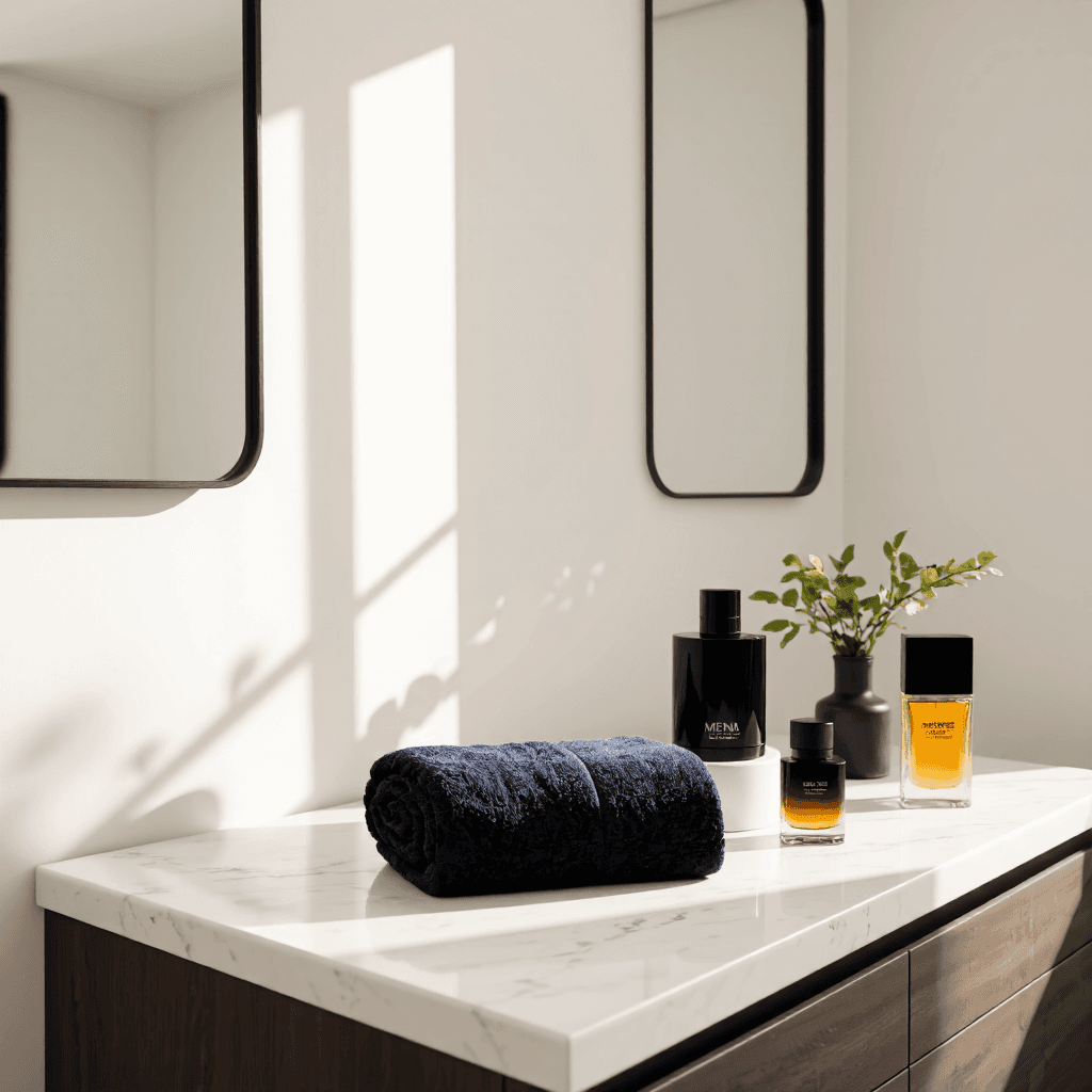 product photography of men's fragrance