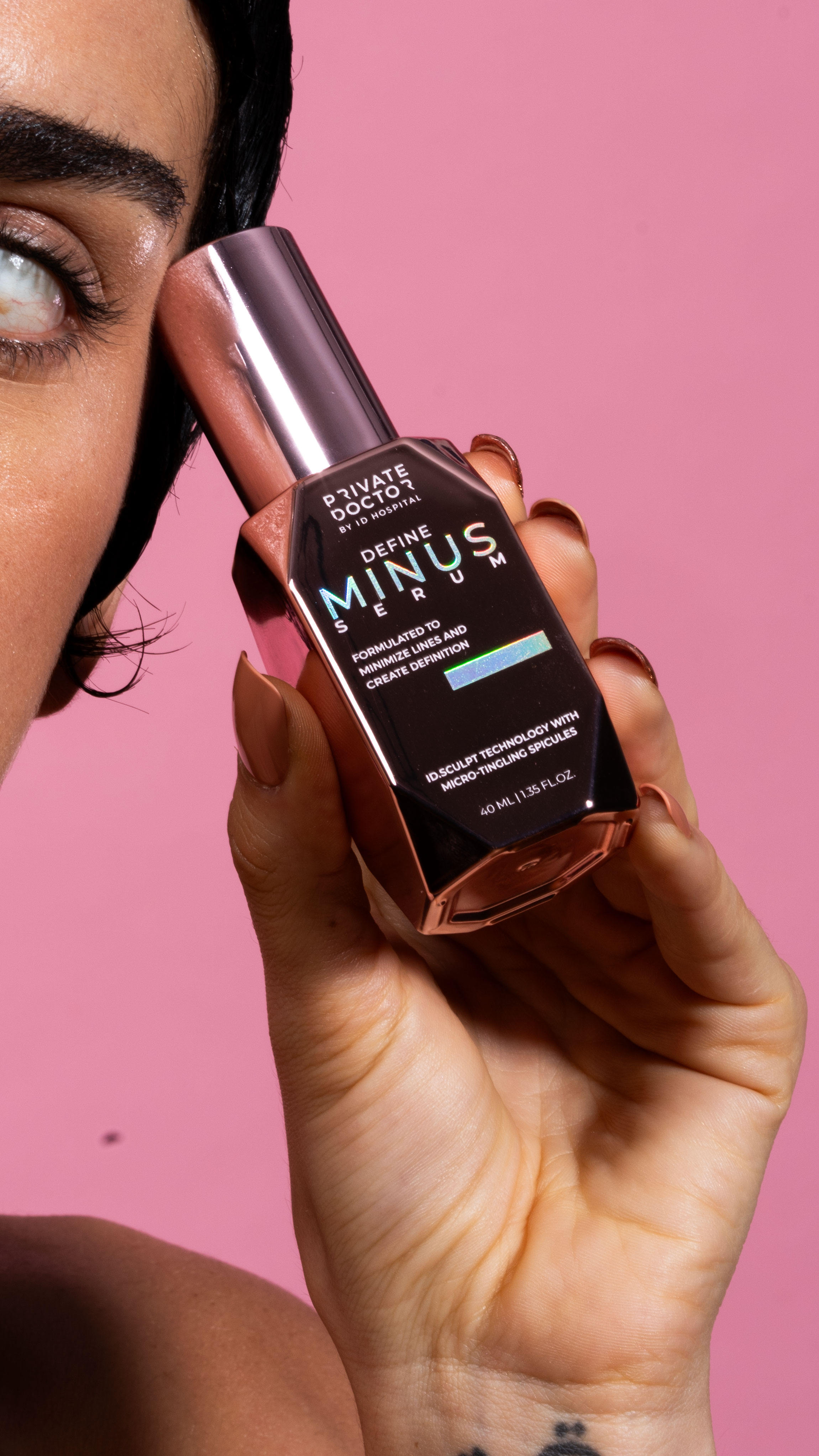 Branding & Packaging Design for Private Doctor’s skincare product featuring a groundbreaking formula designed to deliver surgery-like, contouring effects through a completely non-invasive approach.