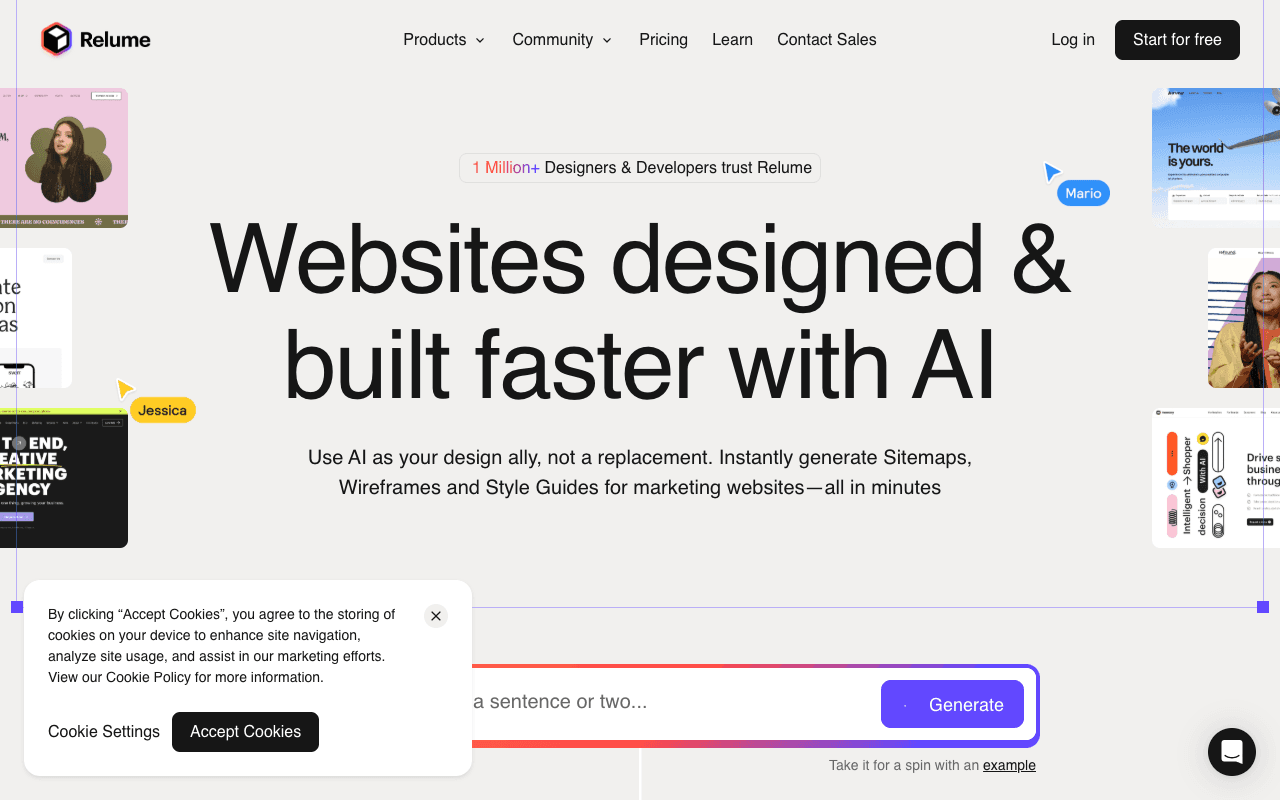 Relume екранна снимка