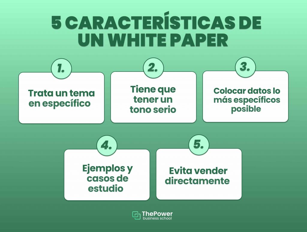 Caracteristicas de un whitepaper